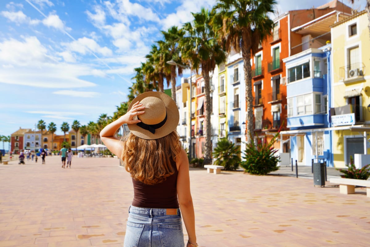 Woman in Villajoyosa, Alicante, Spain