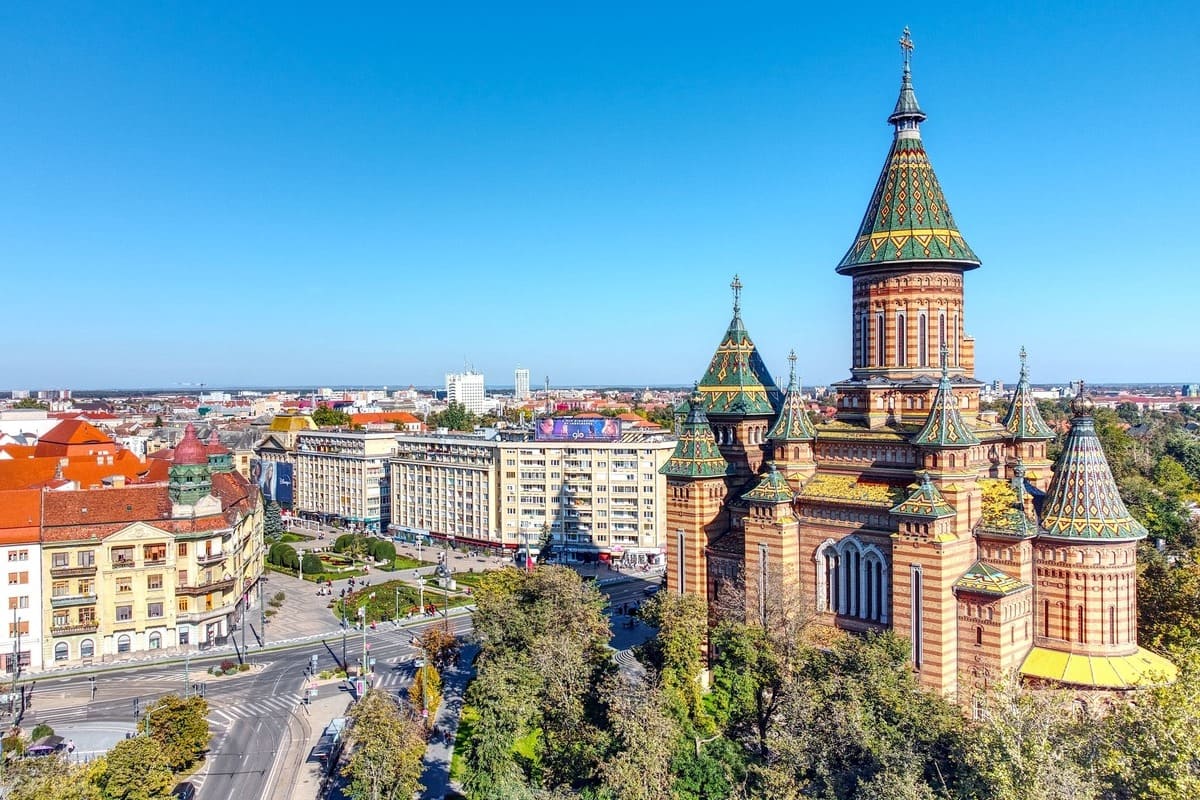 Metropolitan Cathedral In Timisoara, Romania, Eastern Europe